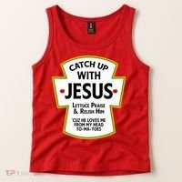 Catch Up With Jesus Tank Top thumb 2