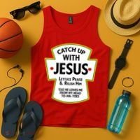 Catch Up With Jesus Tank Top thumb 4