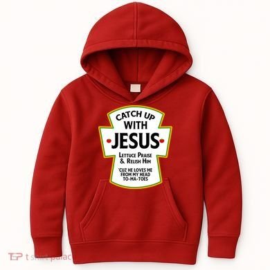 Catch Up With Jesus Kids Hoodie