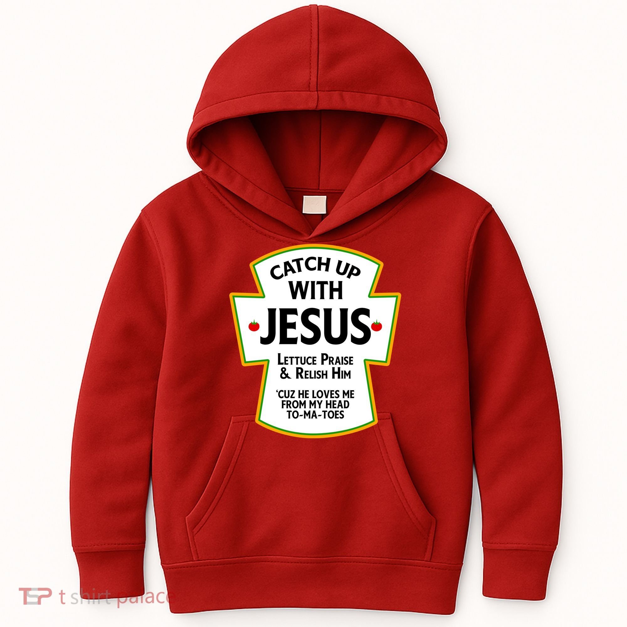 Catch Up With Jesus Kids Hoodie