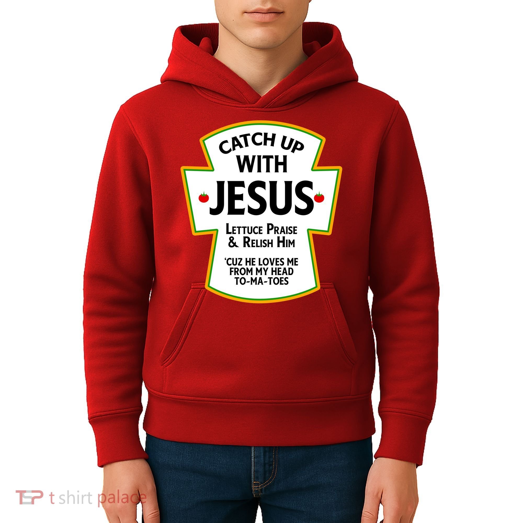 Catch Up With Jesus Kids Hoodie