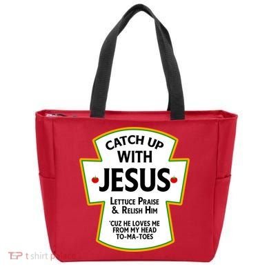 Catch Up With Jesus Tote Bag
