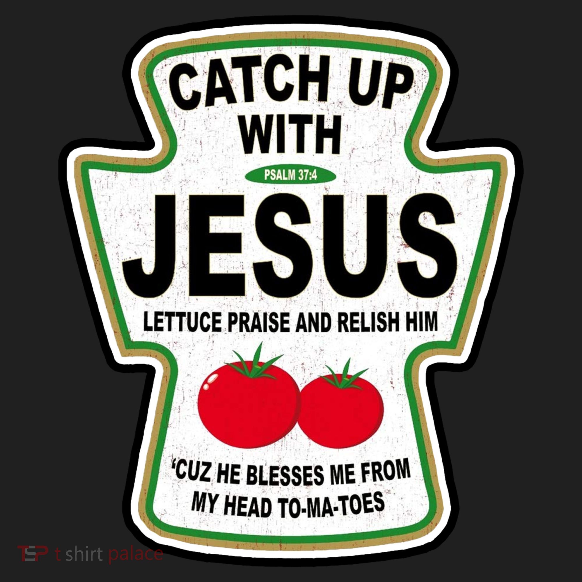 Catch Up With Jesus Funny Ketchup Faith Beanie