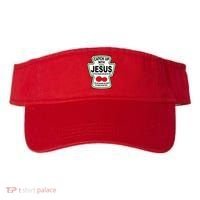 Catch Up With Jesus Funny Ketchup Faith Visor thumb 0