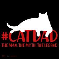 #CatDad The Man Myth Legend Backpack thumb 2