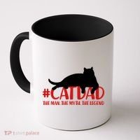 #CatDad The Man Myth Legend Coffee Mug thumb 0