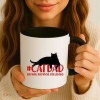 #CatDad The Man Myth Legend Coffee Mug thumb 3