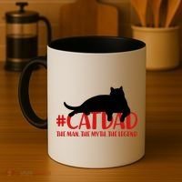 #CatDad The Man Myth Legend Coffee Mug thumb 4