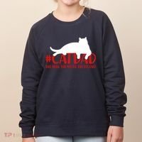 #CatDad The Man Myth Legend Women's Sweatshirt thumb 0
