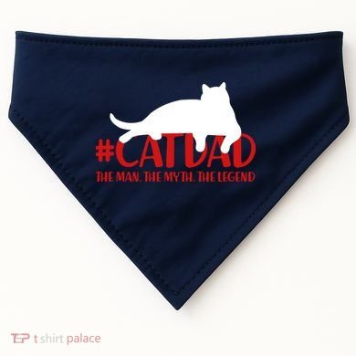 #CatDad The Man Myth Legend USA-Made Doggie Bandana