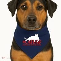#CatDad The Man Myth Legend USA-Made Doggie Bandana thumb 1