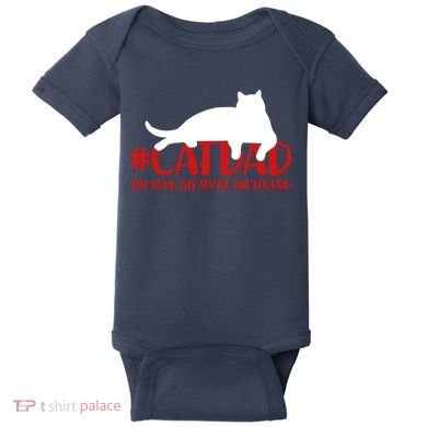 #CatDad The Man Myth Legend Baby Bodysuit