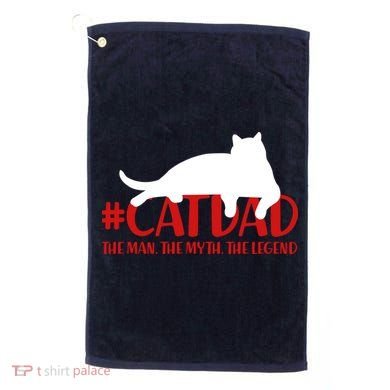 #CatDad The Man Myth Legend Golf Towel