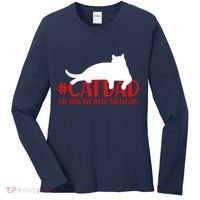 #CatDad The Man Myth Legend Women's Long Sleeve Shirt thumb 0