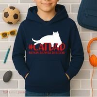 #CatDad The Man Myth Legend Kids Hoodie thumb 2