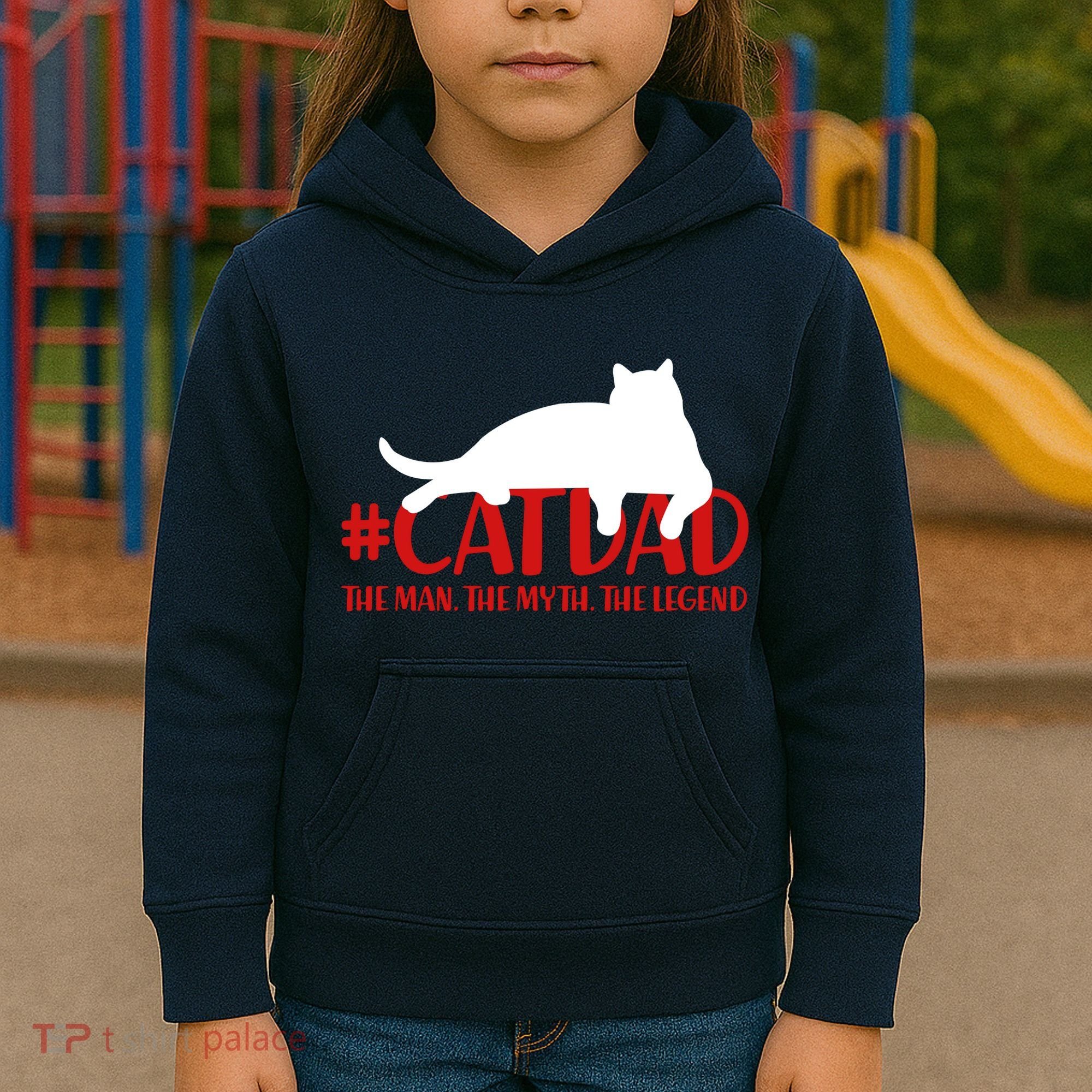#CatDad The Man Myth Legend Kids Hoodie