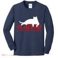 #CatDad The Man Myth Legend Kids Long Sleeve Shirt thumb 0