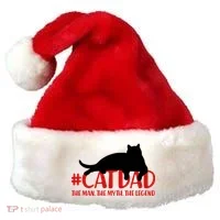 #CatDad The Man Myth Legend Santa Hat thumb 0