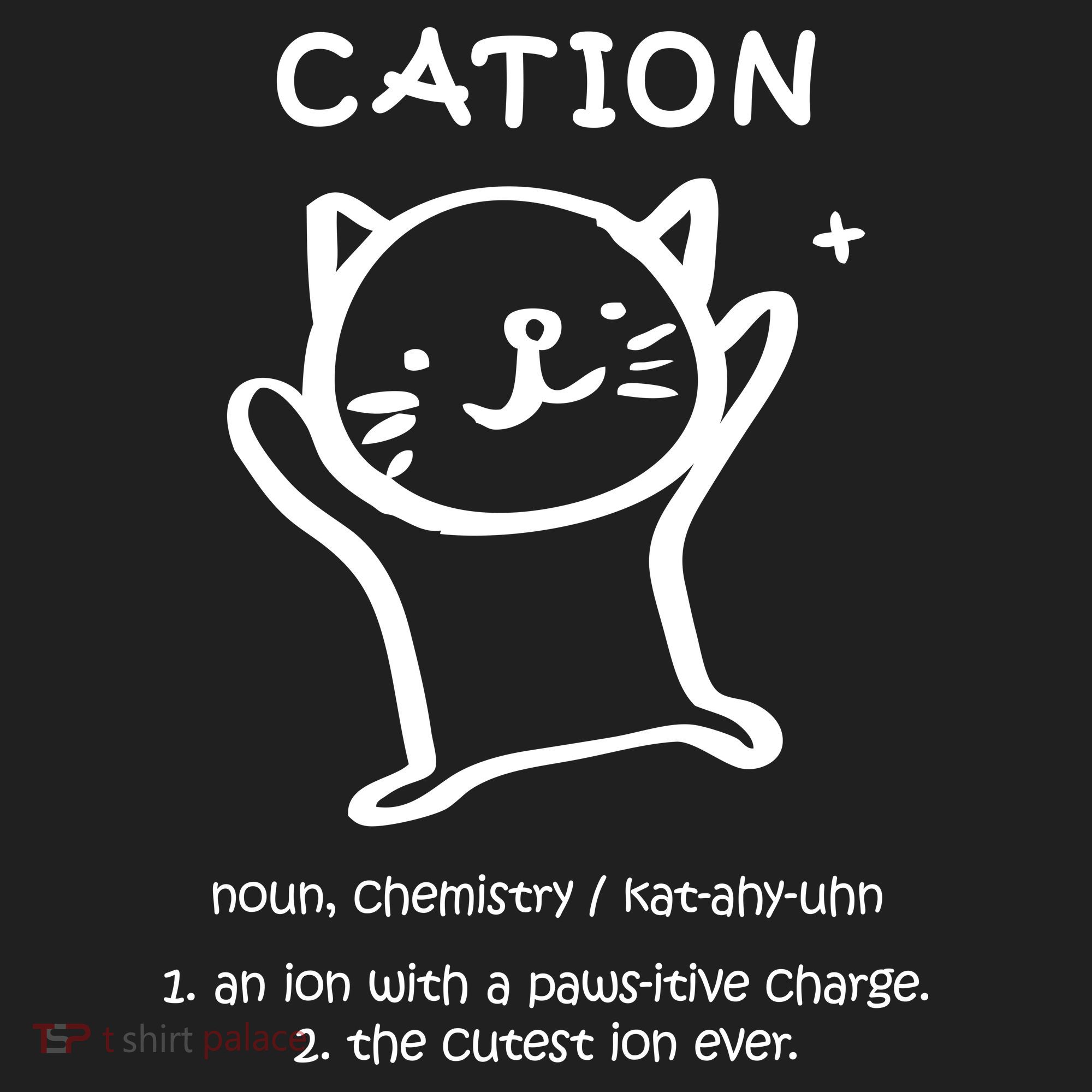 Cation Definition Ion Paws-itive Charge Women's Sweatshirt