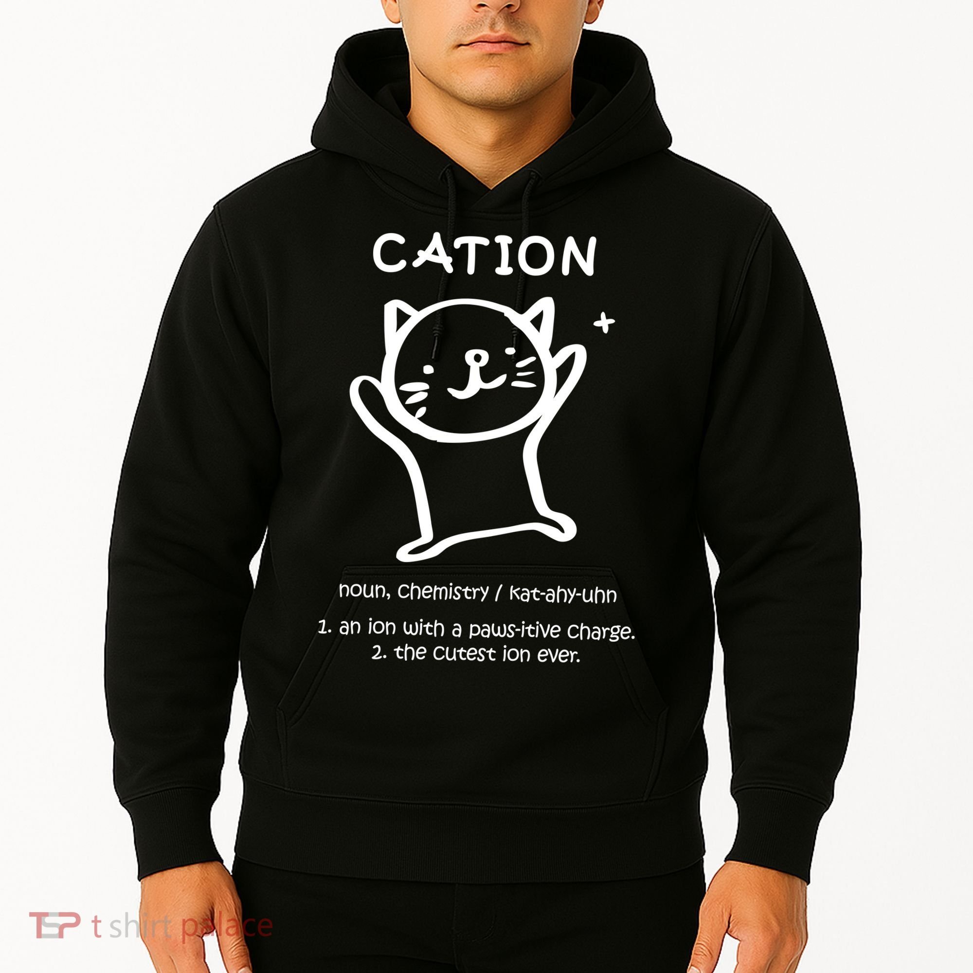 Cation Definition Ion Paws-itive Charge Hoodie