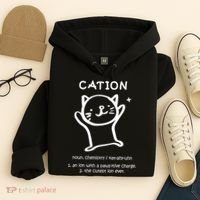 Cation Definition Ion Paws-itive Charge Hoodie thumb 4