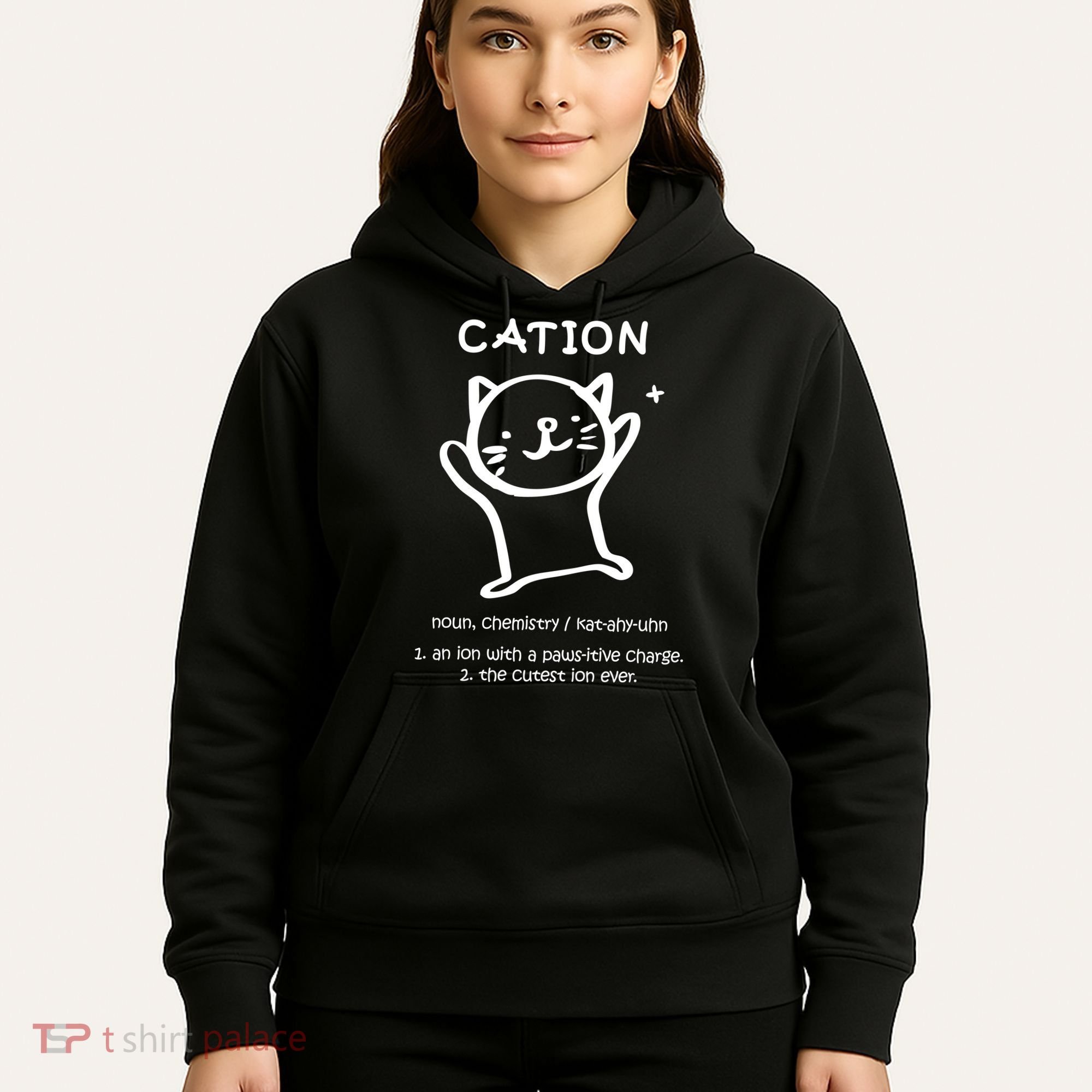 Cation Definition Ion Paws-itive Charge Hoodie