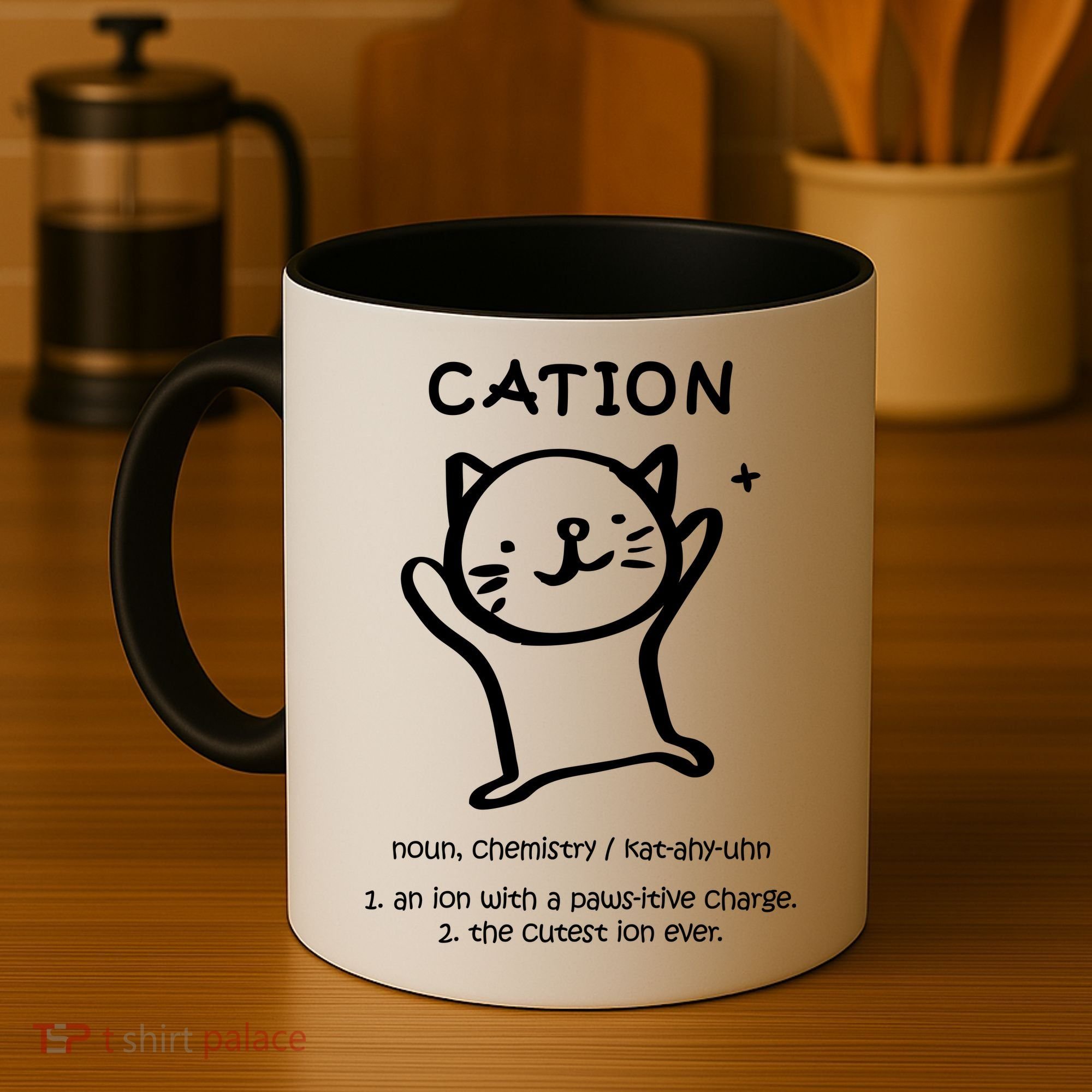 Cation Definition Ion Paws-itive Charge Coffee Mug