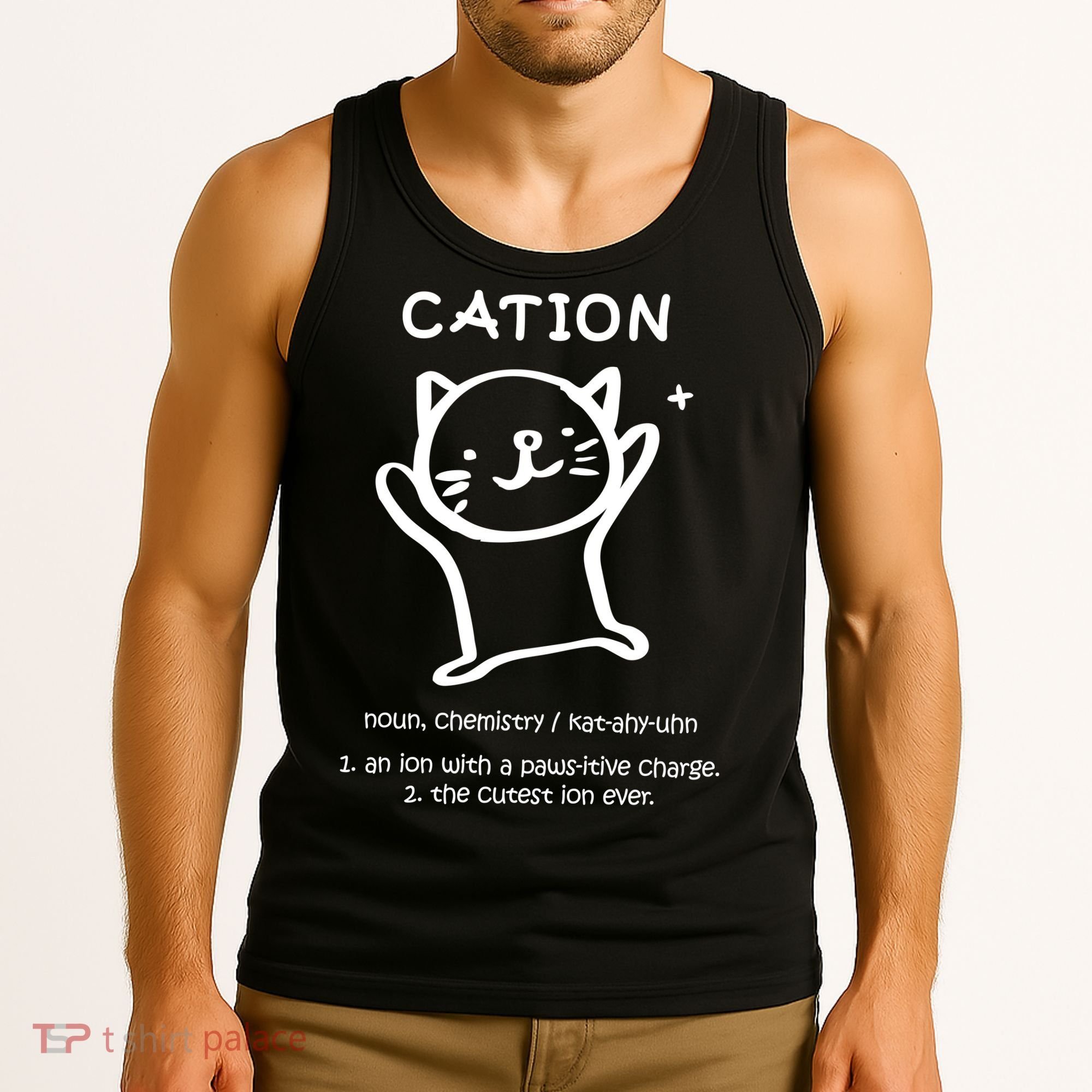 Cation Definition Ion Paws-itive Charge Tank Top