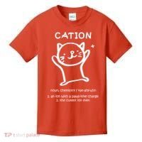 Cation Definition Ion Paws-itive Charge Kids T-Shirt thumb 0