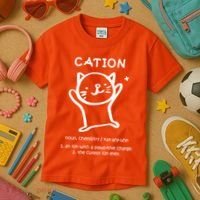 Cation Definition Ion Paws-itive Charge Kids T-Shirt thumb 3
