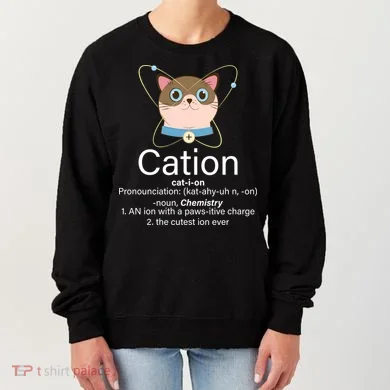 Cation Science Joke Funny Women's Sweatshirt