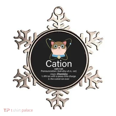 Cation Science Joke Funny Ornament
