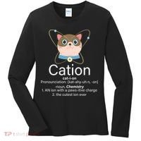 Cation Science Joke Funny Women's Long Sleeve Shirt thumb 0
