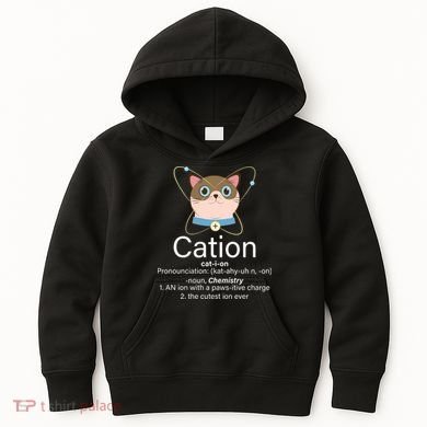 Cation Science Joke Funny Kids Hoodie