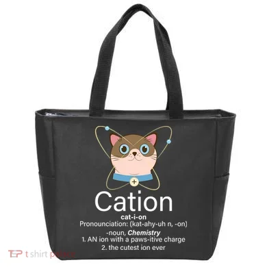 Cation Science Joke Funny Tote Bag