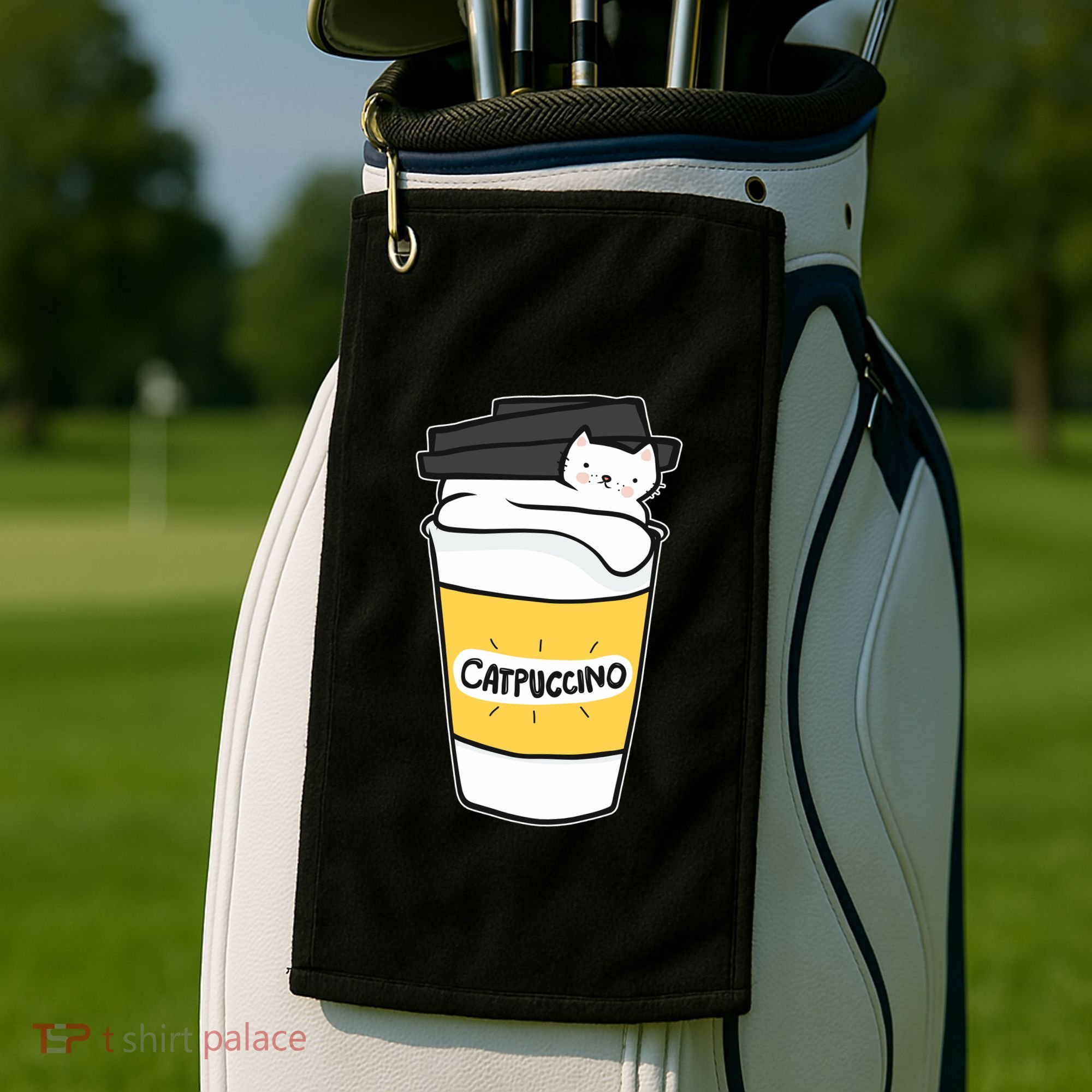 Catpuccino Golf Towel