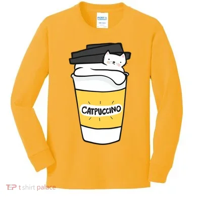 Catpuccino Kids Long Sleeve Shirt