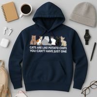 Cats Are Like Potato Chips Hoodie thumb 3