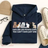 Cats Are Like Potato Chips Hoodie thumb 4