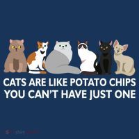 Cats Are Like Potato Chips Polo thumb 2