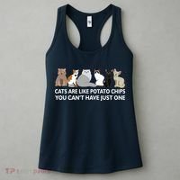Cats Are Like Potato Chips Women's Tank Top thumb 3