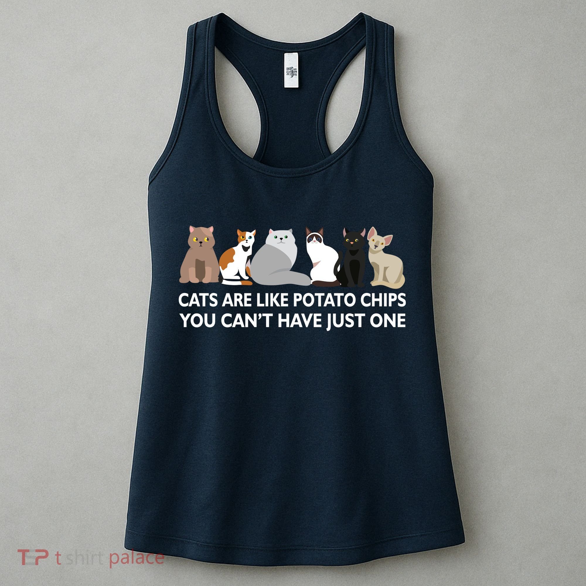 Cats Are Like Potato Chips Women's Tank Top