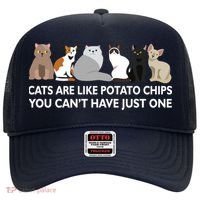 Cats Are Like Potato Chips Hat thumb 0