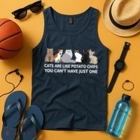 Cats Are Like Potato Chips Tank Top thumb 4