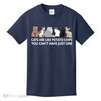 Cats Are Like Potato Chips Kids T-Shirt thumb 0