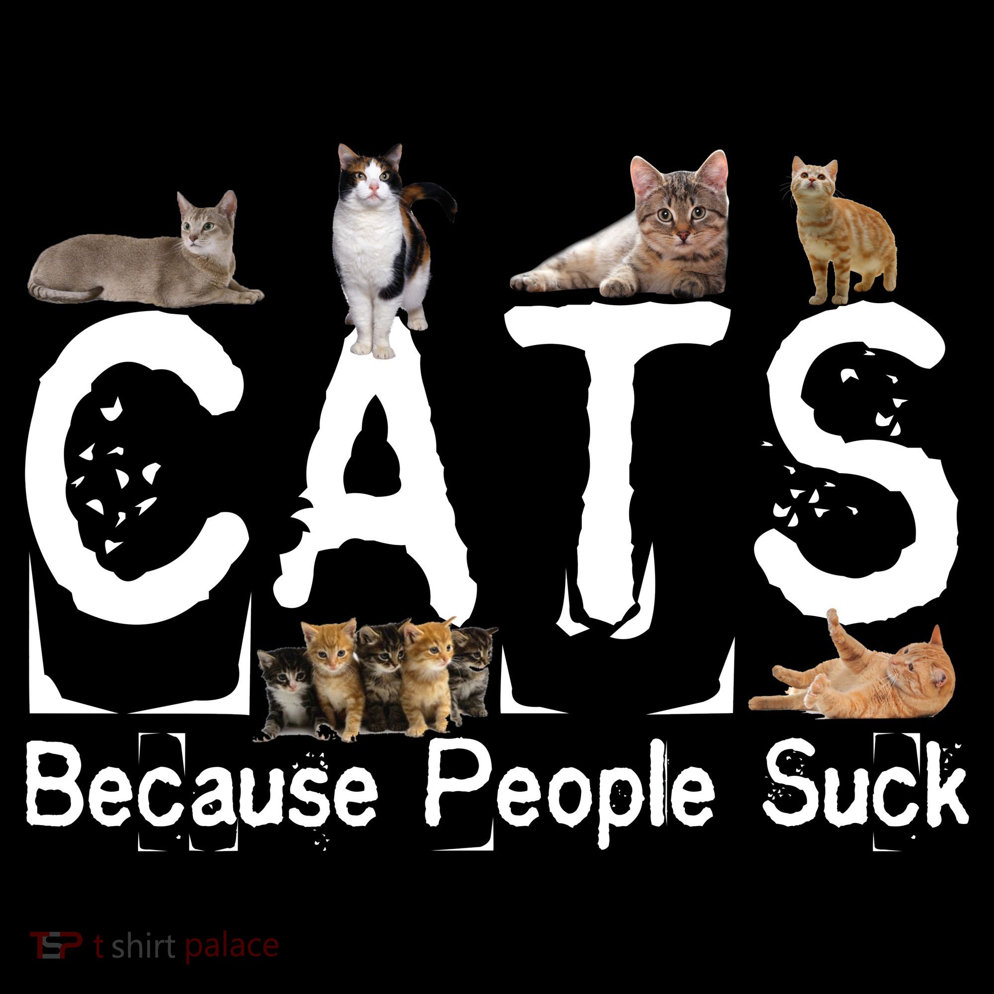 Cats Because People Suck Apron