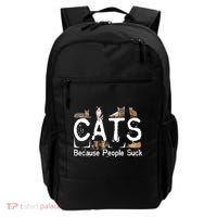 Cats Because People Suck Backpack thumb 0