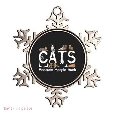 Cats Because People Suck Ornament