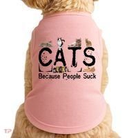 Cats Because People Suck Doggie Tank thumb 0