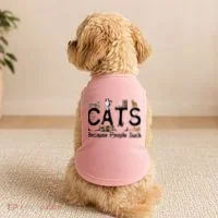 Cats Because People Suck Doggie Tank thumb 2